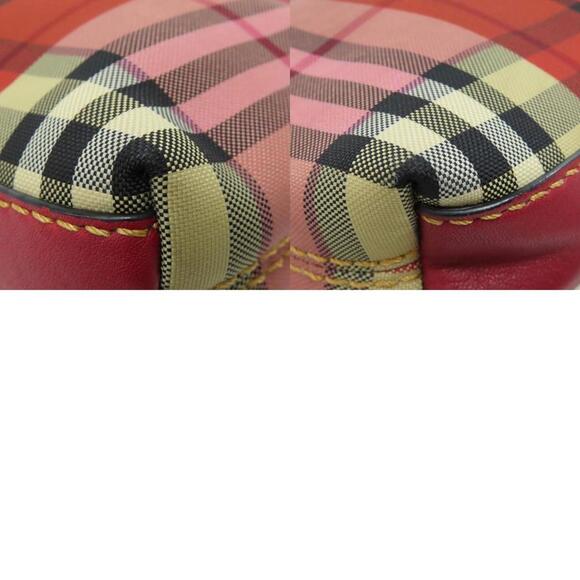 BURBERRY Checked Canvas Shoulder Bag - Picture 10 of 11